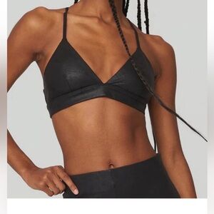 ALO Yoga Faux Leather Airbrush Splendor Bra